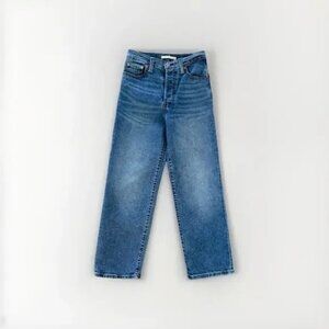 Levi's Jeans Women's Size 26 Premium Ribcage Straight Ankle Stretch High Rise